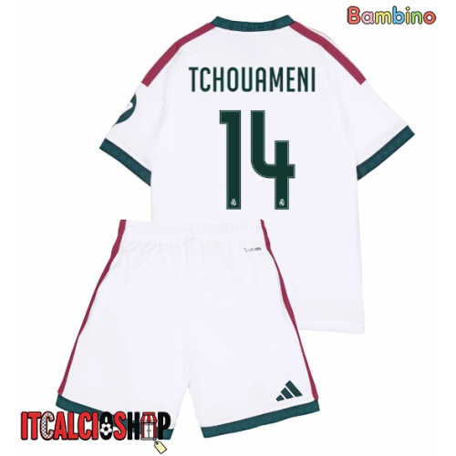 Real Madrid Aurelien Tchouameni #14 Prima Maglia Bambino 2026-27 Manica Corta (+ Pantaloni corti)